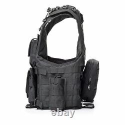 Body Armor Black tactical bullet proof vest IIIA NIJ0101.06 Size M, L, XL, XXL