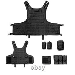 Body Armor Black tactical bullet proof vest IIIA NIJ0101.06 Size M, L, XL, XXL