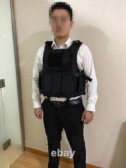 Body Armor Black tactical bullet proof vest IIIA NIJ0101.06 Size M, L, XL, XXL