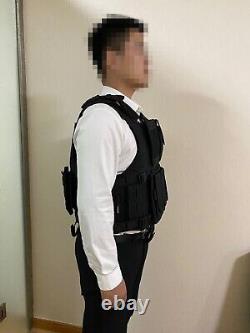 Body Armor Black tactical bullet proof vest IIIA NIJ0101.06 Size M, L, XL, XXL