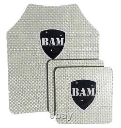 Body Armor Bullet Proof Plates ArmorCore Level IIIA 3A 10x12 6x6 Quad BK