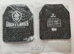 Body Armor Bullet Proof Plates UHMWPE Level IIIA 3A Curved 10x12 PAIR Only 1 lb
