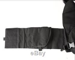 Body Armor Bullet Proof Vest AR500 Steel Plates Base Coat 10x12 6x6 -BLACK