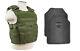 Body Armor Bullet Proof Vest Ar500 Steel Plates Base Frag Coat Exp Od Xxl