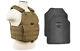 Body Armor Bullet Proof Vest Ar500 Steel Plates Base Frag Coating- Pc Tan