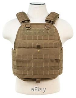 Body Armor Bullet Proof Vest AR500 Steel Plates Base Frag Coating- PC TAN