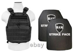 Body Armor Bullet Proof Vest Plate Carrier Level III++ (3++) Stops 30-06