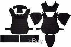 Body Armor Plate Carrier MOLLE Tactical Vest III-A waterproof Kevlar included