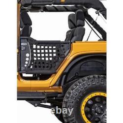 Body Armor Rear GEN III Trail Doors with Black Nylon Webbing JK-6140