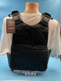 Body Armor Vest with 2 Bullet Proof Inserts. NIJ IIIA / UL 3 FREE SHIPPING