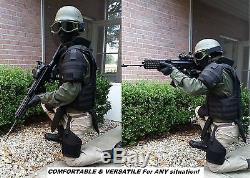 Brand New Ultra Light SWAT Body Armor System (M-L) NIJ III-A with Thigh Protectors