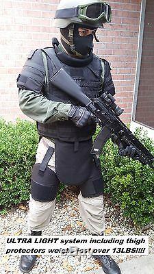 Brand New Ultra Light SWAT Body Armor System (M-L) NIJ III-A with Thigh Protectors