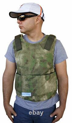 Bullet Proof Vest Super Light Super Thin Level III-A, Size L, Color Tan/Camel