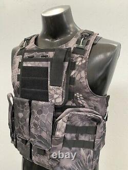 Bulletproof Plate Carrier Vest FREE lllA Panels Body Armor 3A Insert M L Xl 2x