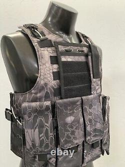 Bulletproof Plate Carrier Vest FREE lllA Panels Body Armor 3A Insert M L Xl 2x