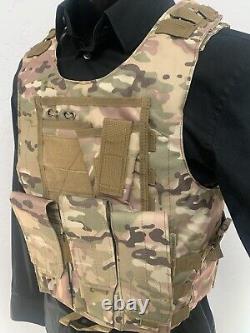 Bulletproof Plate Carrier Vest FREE lllA Panels Body Armor 3A Insert S M L Xl 2x