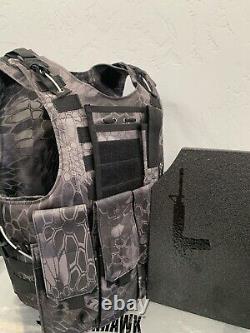 Bulletproof Vest Carrier BODY Armor 3A Made With Kevlar FREE AR500 Steel Plate