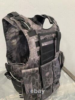 Bulletproof Vest Carrier BODY Armor 3A Made With Kevlar FREE AR500 Steel Plate