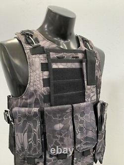 Bulletproof Vest Carrier BODY Armor 3A Made With Kevlar FREE AR500 Steel Plate