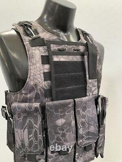 Bulletproof Vest Carrier BODY Armor 3A Made With Kevlar FREE AR500 Steel Plate