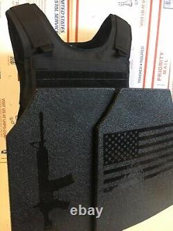 Bulletproof Vest Carrier BODY Armor AR600 3+ Steel Rifle Plates lll+ Ballistic