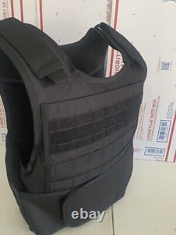 Bulletproof Vest Carrier BODY Armor AR600 3+ Steel Rifle Plates lll+ Ballistic