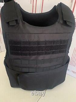 Bulletproof Vest Carrier BODY Armor AR600 3+ Steel Rifle Plates lll+ Ballistic