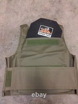 Bulletproof Vest Carrier withArmor NIJ III/7.62 NATO 2 x CATI AR500 Plates 10x12