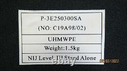 Bulletsafe Alpha Uhmwpe Nij Level III Stand Alone 1.5kg Ballistic Plate