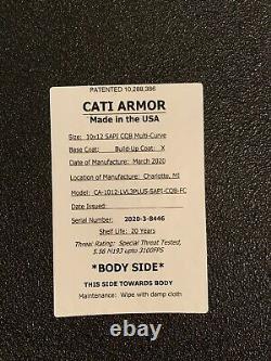 CATI AR500 BODY ARMOR 4pc 11X14 6X6 Active Shooter Set SAPI/SWIM Combo Plates