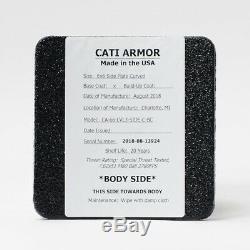 CATI AR500 BODY ARMOR BASE COAT SET 10x12s & 6x6 SIDE Plates Carrier BLACK
