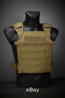 CATI AR500 Body Armor Level 3 Plates Active Shooter Sentry Adv. SC Coyote Brown