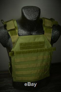 CATI AR500 Body Armor Level 3 Plates Active Shooter Sentry Adv. SC Olive Drab