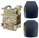 Cati500 Ar500 Level 3 Patented Multicurve Armor Plates Pair Multicam Sentry