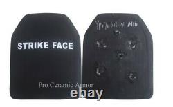 Ceramic Body Armor Plate Stand Alone Level Black Tip Resistance IV 10X12