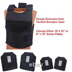 Complete Level III AR500 Steel Body Armor Dual Pocket Lightweight Vest Build-up