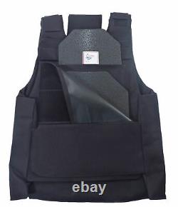 Complete Level III AR500 Steel Body Armor Dual Pocket Lightweight Vest Build-up