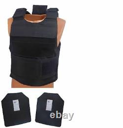 Complete Level III AR500 Steel Body Armor Dual Pocket Lightweight Vest Build-up