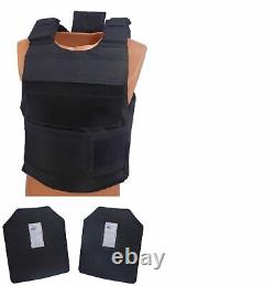 Complete Level III AR500 Steel Body Armor With Dual Pocket Lightweight Vest