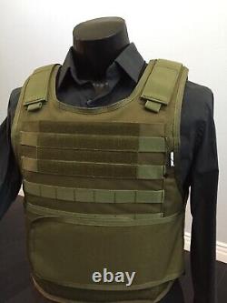 Concealable Bulletproof Vest Carrier BODY Armor Made With Kevlar 3a Xl M 2xl 3xl