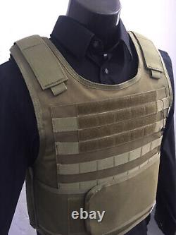 Concealable Bulletproof Vest Carrier BODY Armor Made With Kevlar 3a Xl M 2xl 3xl