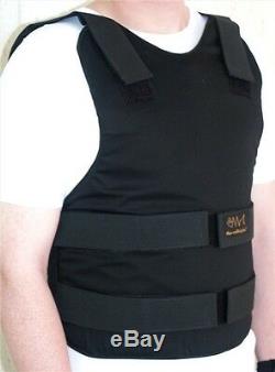 Concealable Civilian Bulletproof Vest Body Armor Protection Level 3A XXXXL Black