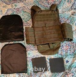 Condor MOPC Plates carrier OD green Level III AR500 Steel Body Armor trauma pads