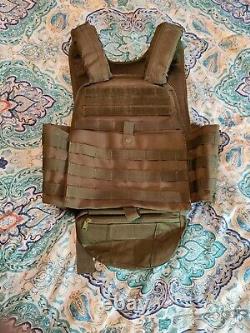 Condor MOPC Plates carrier OD green Level III AR500 Steel Body Armor trauma pads