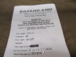 Coyote Safariland Second Chance Concealment Body Armor Bulletproof Vest 44 Short