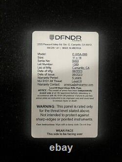 DFNDR Armor Level III 11x14 Swimmer Cut Plates