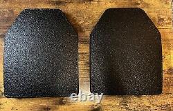 DKX MAX III Level III 10x12 Polymer UHMWPE Armor Plates 2.9lbs Each DOM 9/2020