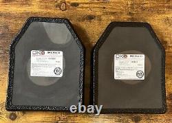 DKX MAX III Level III 10x12 Polymer UHMWPE Armor Plates 2.9lbs Each DOM 9/2020