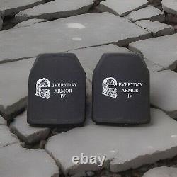 Everyday Armor Level III++ 10x12 S/A Multi Hit Ceramic Rifle Plate 2 Piece Set