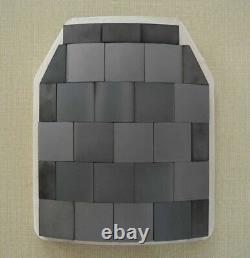 Expanded Silicon Carbide NIJ Level 3+ 10X12 Mosaic Ceramic Armor Plate, Light